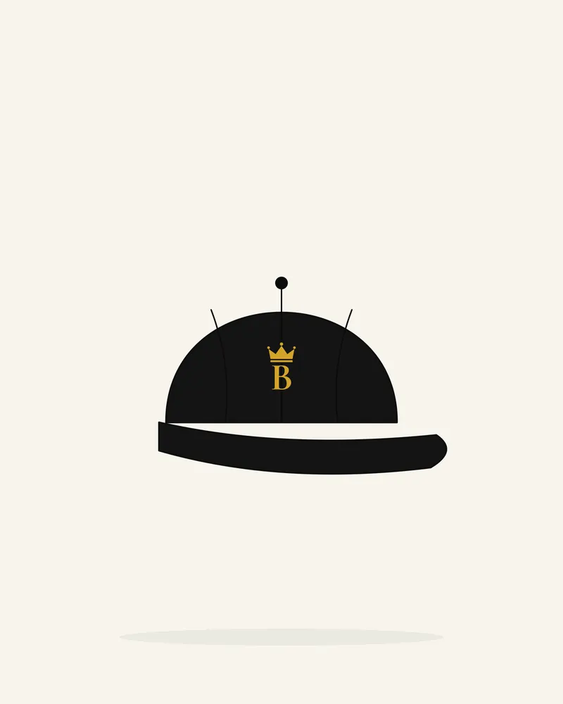 Casquette Monogram Noir, vue de face