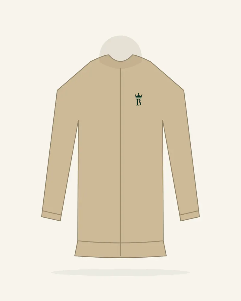 Hoodie Zippé Essential Sable, vue de face