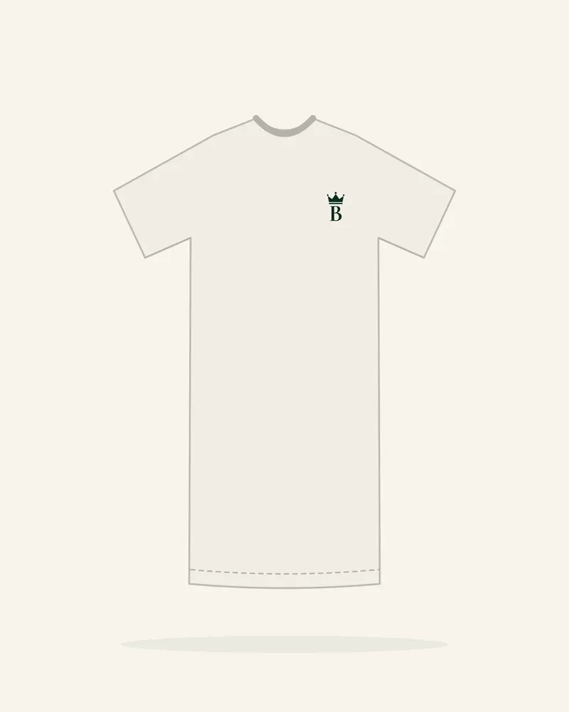 T-shirt Riviera Blanc cassé, vue de face